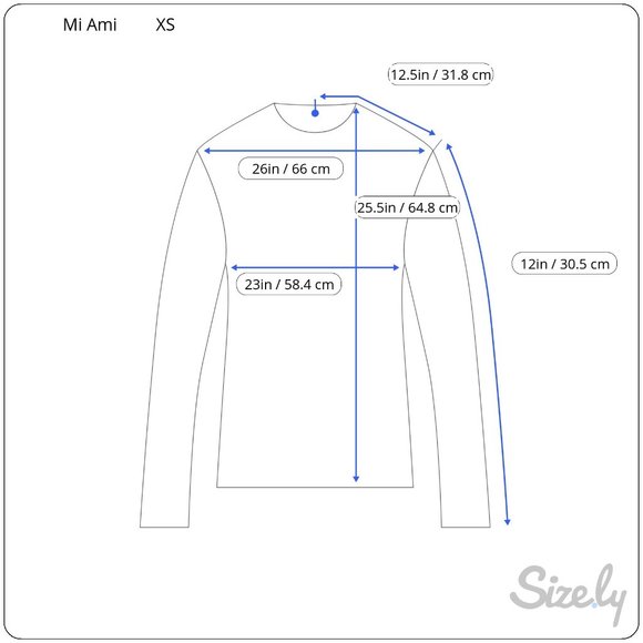 Mi Ami Womens Blouse Shirt Size XS Navy Blue Floral 3/4 Sleeves Button Back Top - Picture 6 of 7